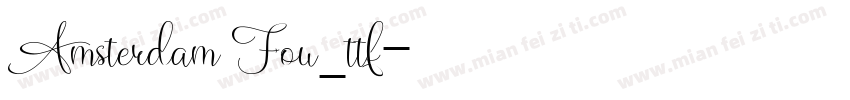 Amsterdam Fou_ttf字体转换